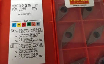 

10PCS CARBIDE INSERT VBMT 160408-MF 1115