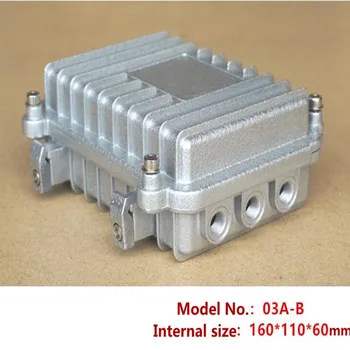 

AP bridge die cast aluminum enclosure waterproof box Outdoor amplifier shell 03A-M12 hole 160*110*60mm