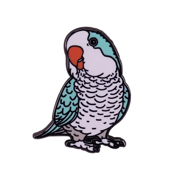 

Blue Budgie Lapel Pin Cute Parakeet Parrot Bird Jewelry Fun Cheeky Gift for Yourself!