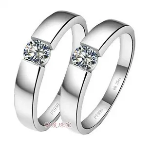 

TN237 his and her promise ring sets for couple,0.5 CT round synthetic Gem rings for lovers Engagement rings for couple rings