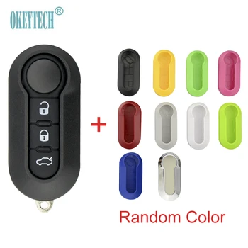 

OkeyTech 3 Button Remote Key Shell SIP22 Blade For Fiat 500 Punto Ducato Stilo Panda with Colorful Replacement Case Cover