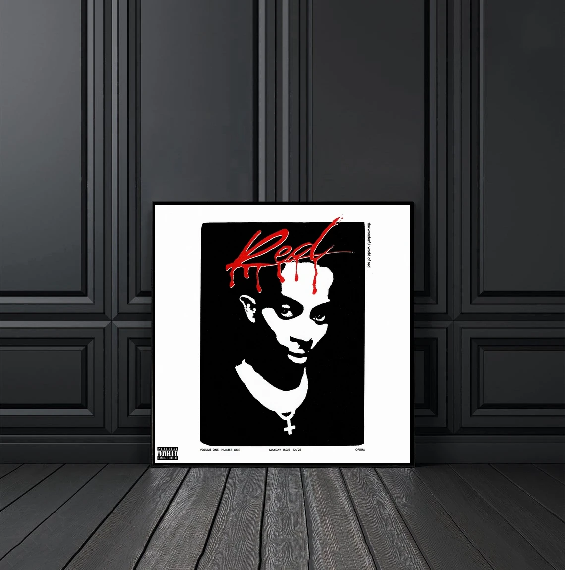 

Playboi Carti полноценная красная музыкальная Обложка альбома плакат холст печать рэп хип-хоп музыка Звезда Певица