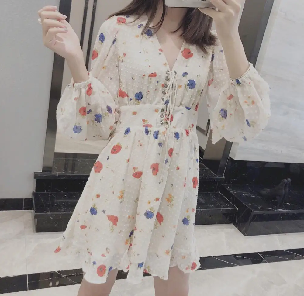 Женское богемное кружевное короткое официальное платье LILYPAUL