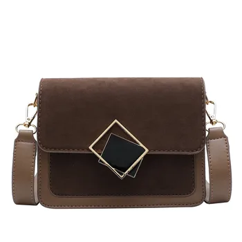 

Contrast Color Scrub Leather Crossbody Bags for Women New Small Female Shoulder Messenger Bag Ladies' Designer Luxury Handbags