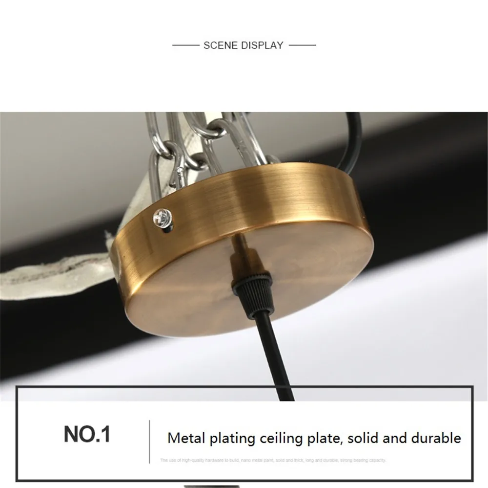 Nordic Design Loft Vintage LED Pendant Light Iron Glass Single Head Hanging Lamp Home Decor Lighting Fixtures DIY Droplight