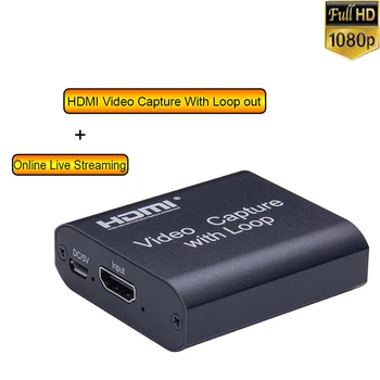 

Video Capture Device 1080P With HDMI Loop-Out Video Capture Disk Game Capture Card For Windows Android And MacOS HD Capture