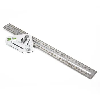 

Multi-function Measuring Roof Revolutionizing Carpentry Utensil Tool Angle Ruler Stainless Steel Roundhead Angle Ruler Mathemati