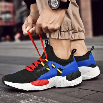 

fashion Light Fashionable men Mens sneakers-mens sale male spring solid Male mesh knitting casuales hombre 2020 Men de para s