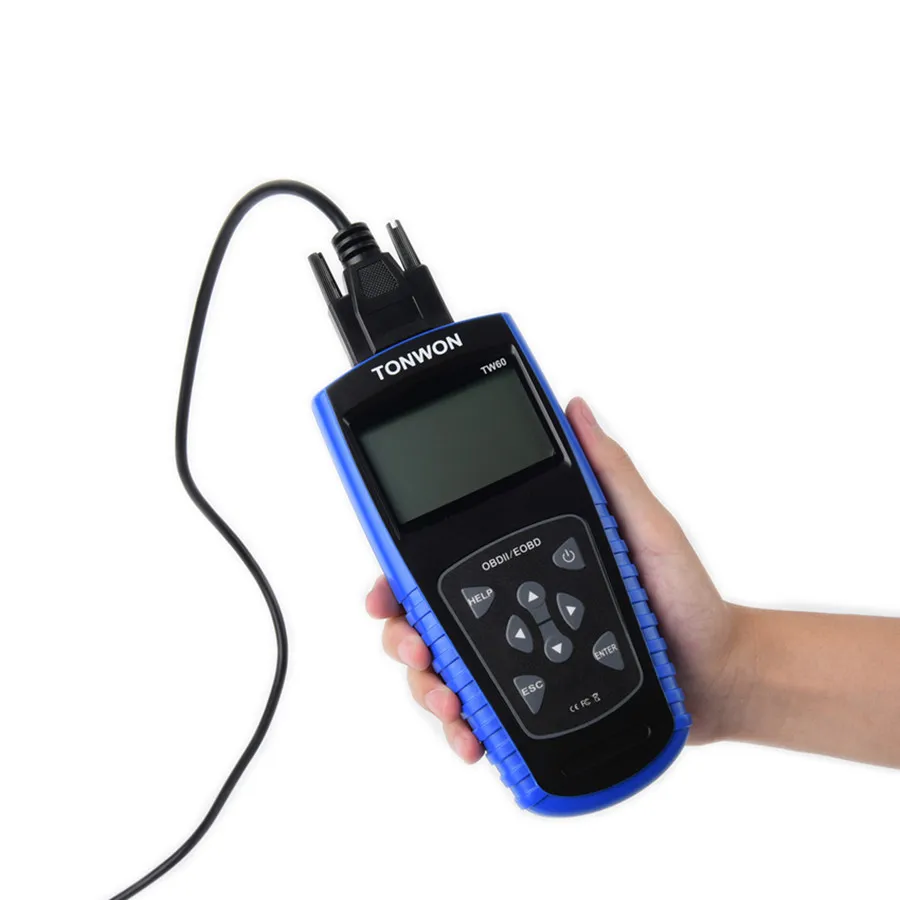 Сканер TONWON TW60 Full OBDII/EOBD работает на большинстве совместимых с OBDII автомобилей США