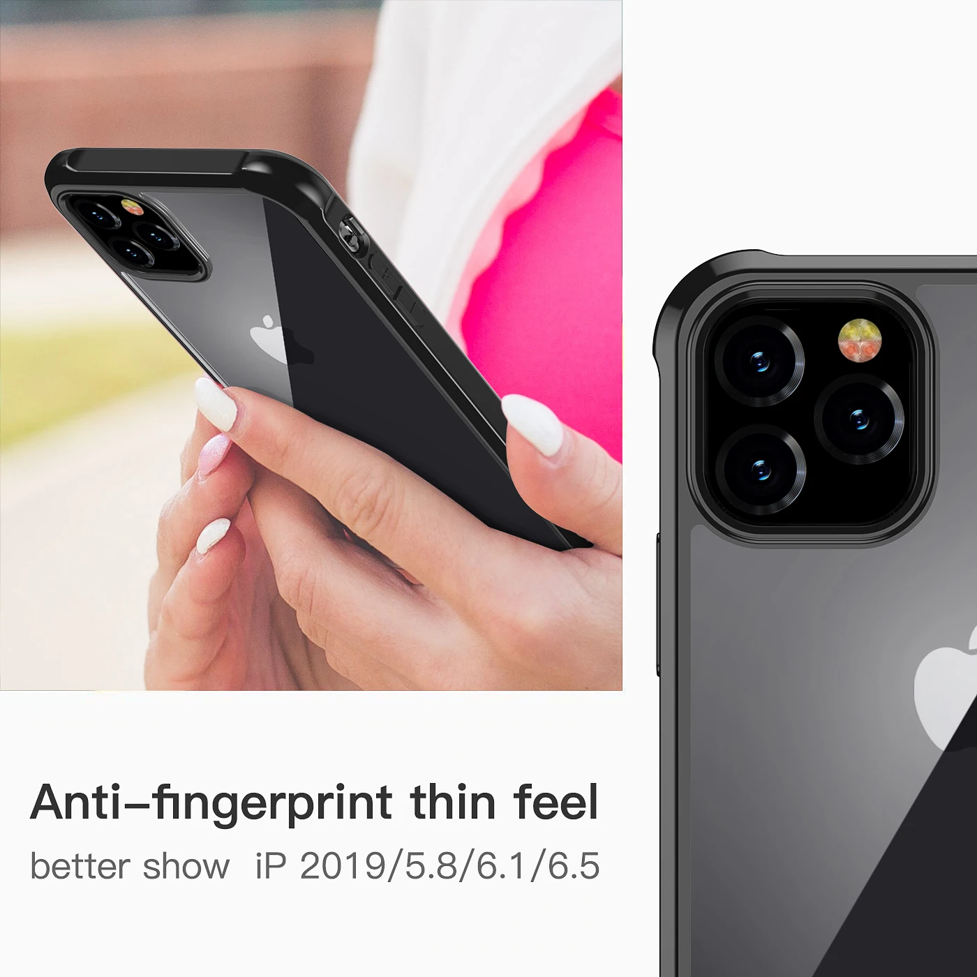 Для нового Apple iPhone 11, для iPhone 11 Pro Max чехол противоударный на 360 градусов прозрачный защитный мягкий ТПУ+ жесткий пластиковый чехол из поликарбоната