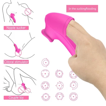 G-Spot Female Masturbation Finger Sets Vibrating Sucker Nipple Vibrator Clitoral Stimulator Porn And Sex Toys Cheap Sex Toy 1