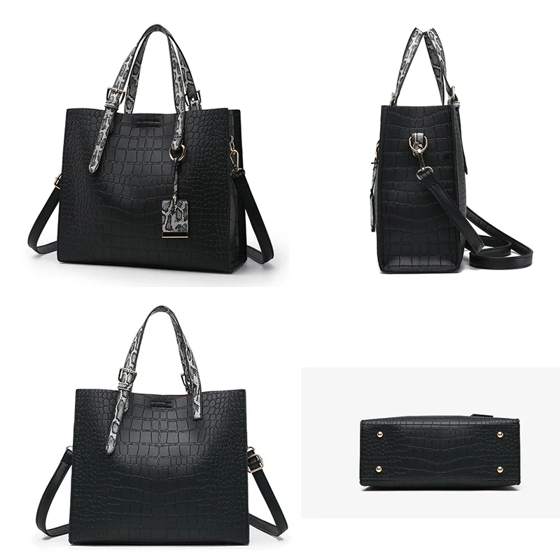 Женские сумки с крокодиловым узором anlith дизайнерские серпантином сумка через