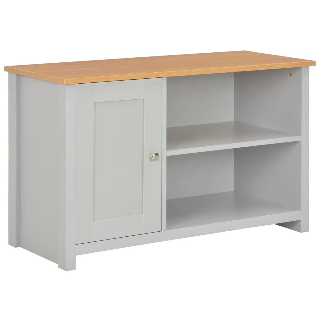

Universal Tv Stand Table Living Room Furniture Modern VidaXL TV Cabinet Gray Corner Table Durable Table Cabinets 95x39x58 Cm