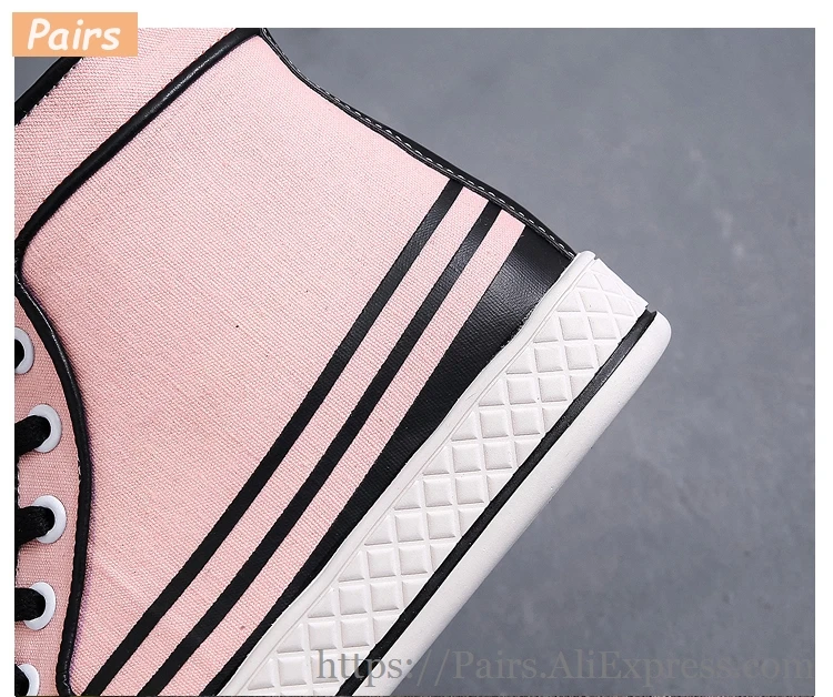 Lace-up Canvas Ladies Shoes Comfortable Rubber Flat Shoes Women Casual Shoes High Top Sneakers Women Flats Autumn Women Shoes PU
