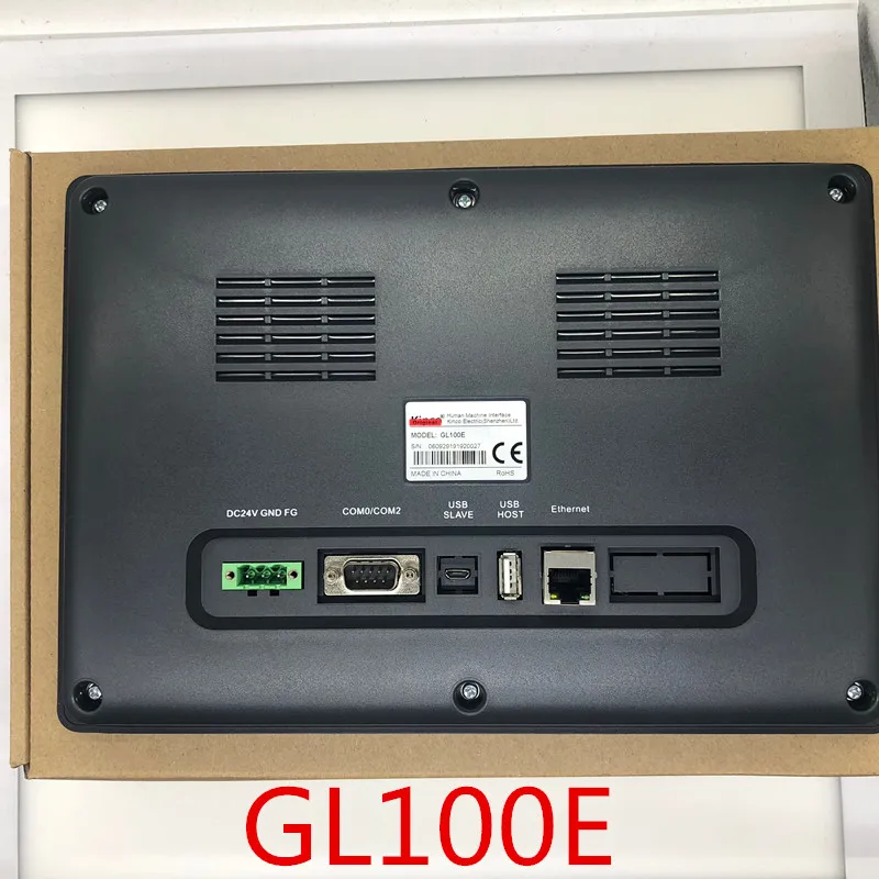 Tela de Toque HMI GL100 GL100E 10,1 polegada 1024*600 хост USB интерфейс человека машина Ethernet 1 RS232 RS422 RS485