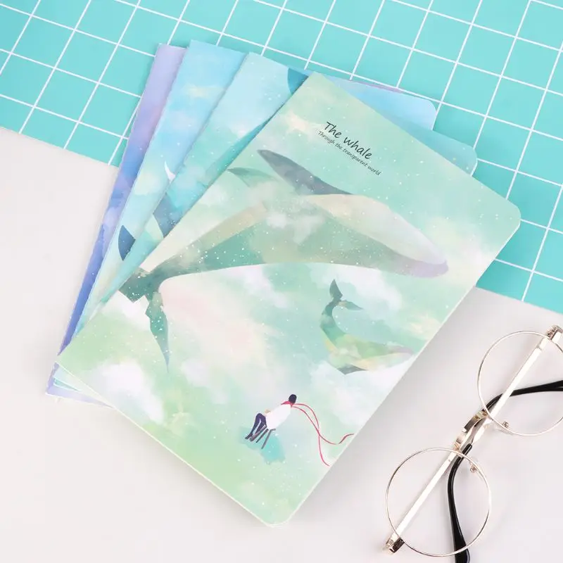 4 шт./компл. A5 блокнот Sketchbook милый мультфильм дневник планировщик для Рисование Живопись граффити линия внутренняя страница офисные школьные принадлежности