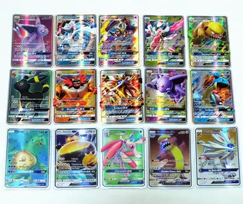 

70 100 200 Game Collection trading gx pokemones Cards For Funs Children English Language Toy