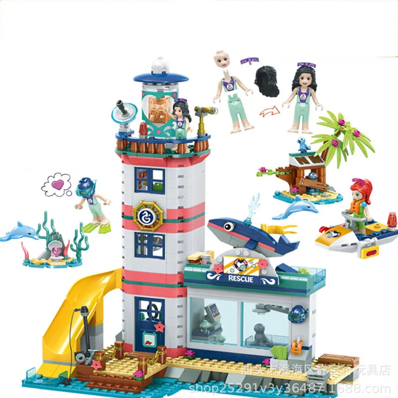 

Legoinglys Friends Lighthouse Rescue Center Building Block Friends 41380 Brick Toys for Girls Toys for Children