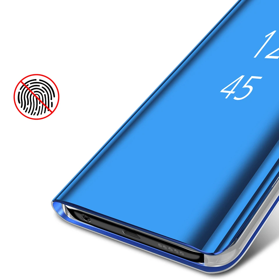 Прозрачный защелкивающийся чехол с зеркальным покрытием для Xiaomi Redmi 7A ударопрочный Pu кожаный жесткий пластиковый чехол-подставка для Redmi 7A Coque