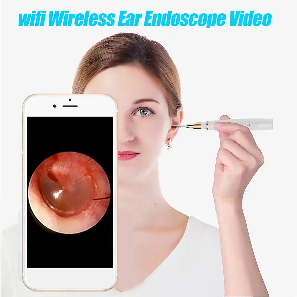 

A1 Pro 3.9mm Wireless Ear Endoscope Waterproof Portable Practical Durable Delicate Design Otoscopio Medical Diagnostic Kit