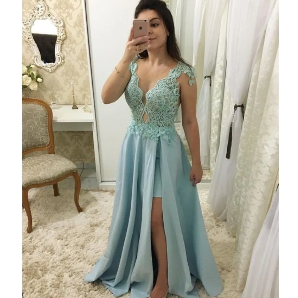 Prom Cocktail Dresses Plus Size Arabic Muslim Evening Formal Dress Gown Long