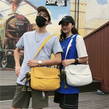 

Retro Canvas Handbag Fashion Casual Outdoor Travel Bag 2020 New Shoulder Bag Simple Diagonal Bag Female Women Messenger Bags