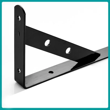

Triangle Bracket Shelf Bracket Steel metal holders support wood board books or kitchen accessories shelves for storage