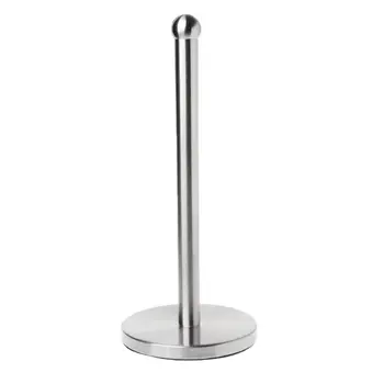 

Stainless Steel Single Column Vertical Kitchen Paper Towel Holder Roll Holder Plastic Wrap Storage Bag Holder Bathroom Creative