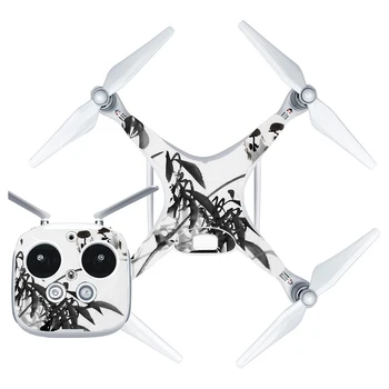 

Ink Painting Style Vinyl Skin Sticker for DJI Phantom 4 Drone And Remote Controller 0188