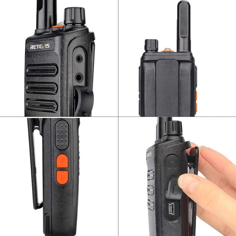 RETEVIS RB635 License-free Walkie Talkie PMR446/FRS Two-way Radio 2PCS USB Charger Business Walkie-Talkie for Hunting Factory 4