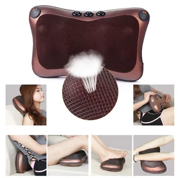 

8 Heads Comfortable Magnetic Therapy Electronic Neck Massager Shoulder Back Waist Massage Pillow Cushion Best Gift Hot Sale