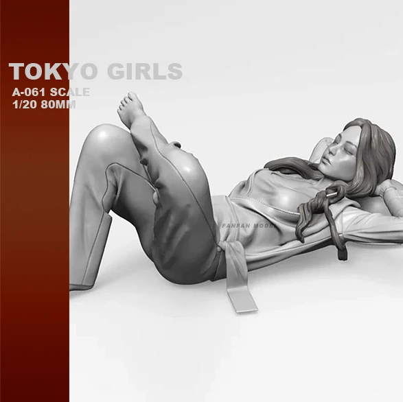 1/20 наборы фигурок из смолы Tokyo Girl Series Resin Soldier самособранный (80 мм) A-061 | Игрушки и