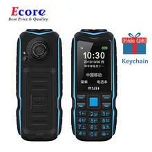 KUH T3 прочный ударопрочный дешевый мобильный телефон 2,4 дюймов внешний аккумулятор телефон две sim-карты камера MP3 двойной фонарик большой голос