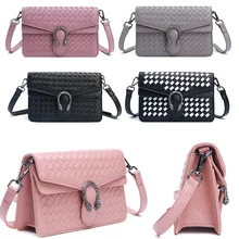 Новое поступление. Уникальный дизайн головы тигра пряжки для сумок. Сумка на застежке. Тканая сумка на плечо ручной работы. Женская сумка-мессенджер