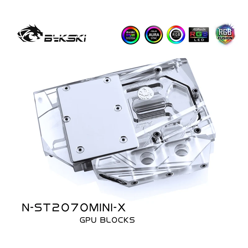 Bykski водяного блок для ZOTAC Geforce RTX2070 8GD6 мини OC 12 так что вся оболочка KDE/5V полосы