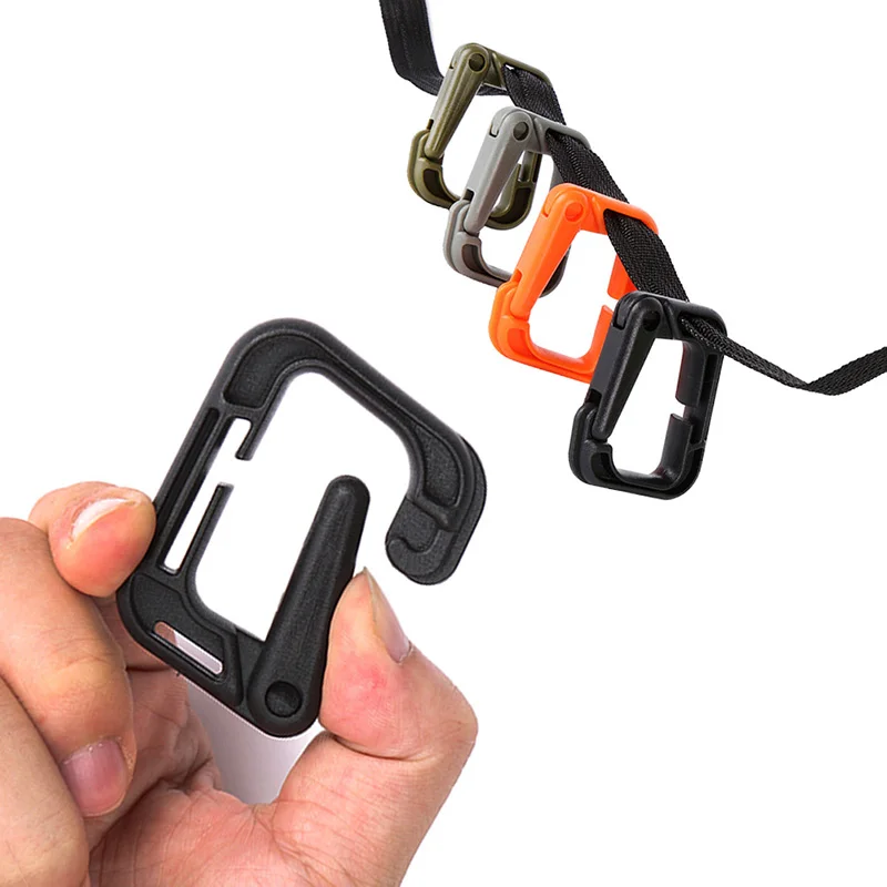

2 Pcs/Set Hanging Quick mount carabiner outdoor backpack accessories Backpack Accessories Molly Aystem Tactical Locking