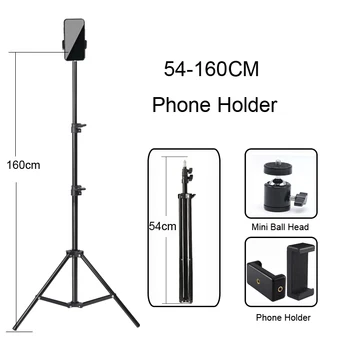 

1/4 Screw Head Universal Portable Aluminum Selfie Tripod For Phone Stand Mount Digital Camera With Bluetooth Remote Control