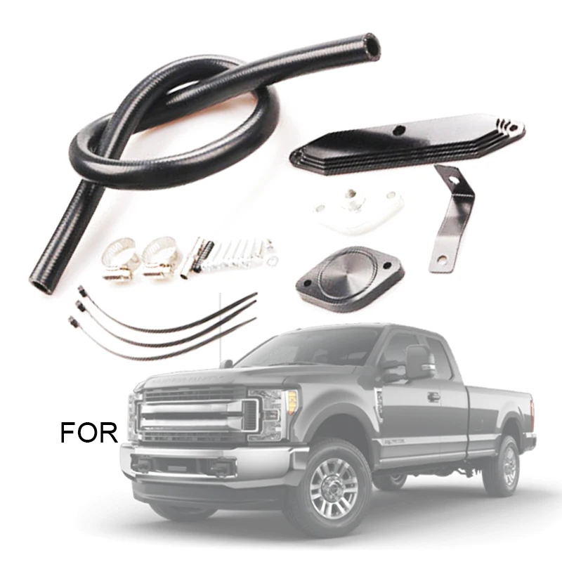 Выпускной газ повторной циркуляции клапан охлаждения Delete Kit для Ford 2011- F250 F350 F450 F550 6.7L Powerstroke Дизель