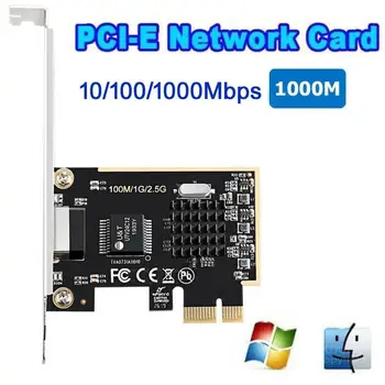 

New Gigabit Ethernet PCI Express PCI-E Network Card 10/100/1000Mbps RJ45 LAN Adapter Converter Network Controller 2.5G lan Card