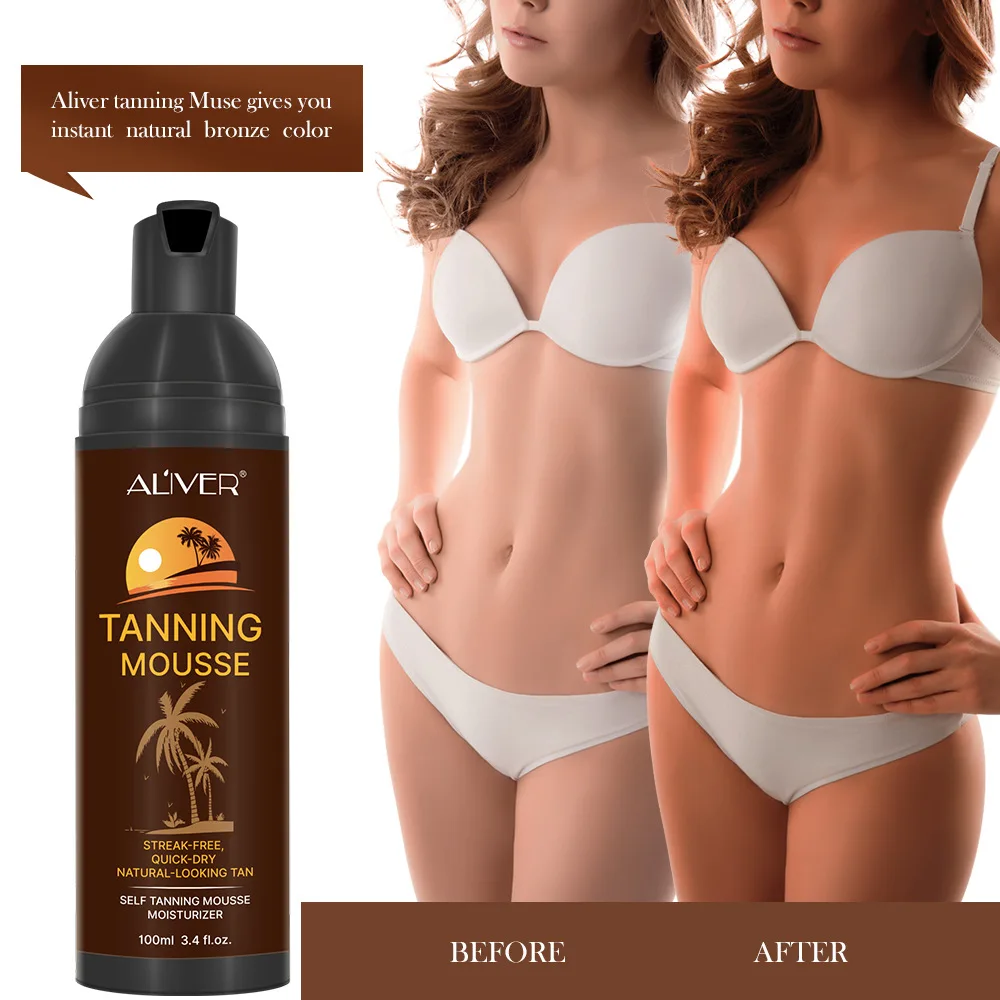 Natural Self-Tanning Oil Drops Body Tanning Lotion Long Lasting No Trace Without UV Damage Skin Care Tanning Cream Tanner