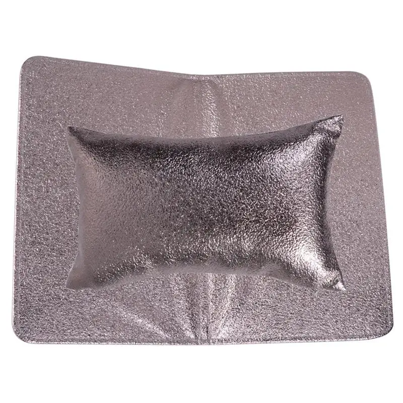 2 шт. искусственная кожа для дизайна ногтей подставка и подушка мягкая складная