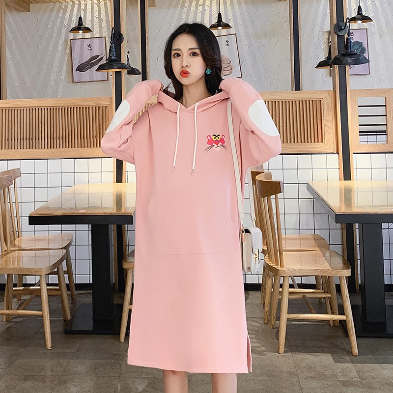 Maternity Clothes Loose Stylish Long Sleeves Dress for Pregnant Women Pregnancy Clothes 2093~A~48~8825