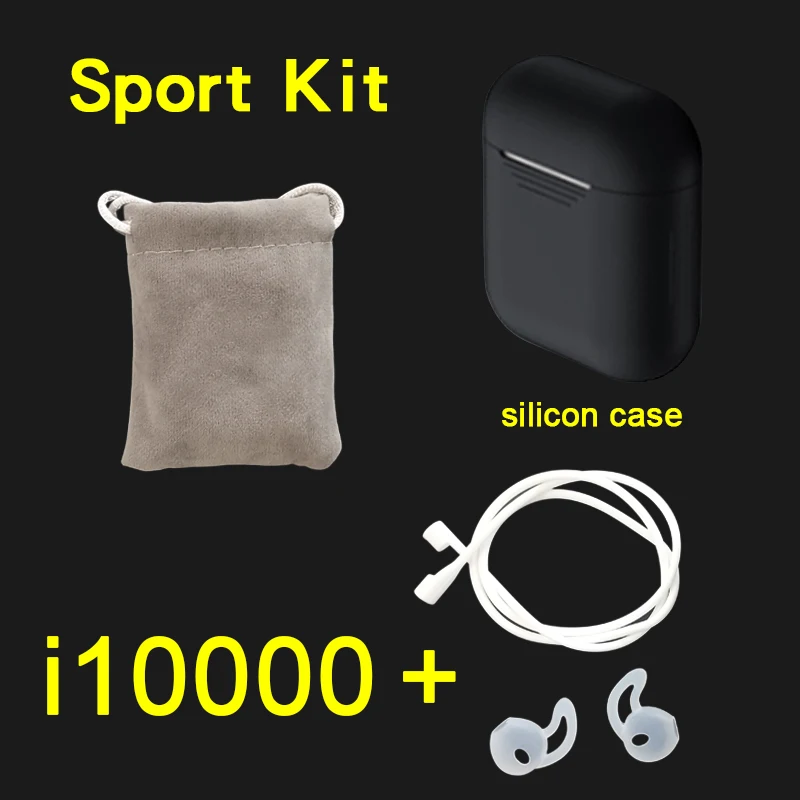 i10000 sport black I10000 tws всплывающие 1:1 PK w1 h1 чип беспроводные наушники Bluetooth наушники чип i30 i20 i12 i10 i10tws i60 i80 tw - Цвет: i10000 sport black