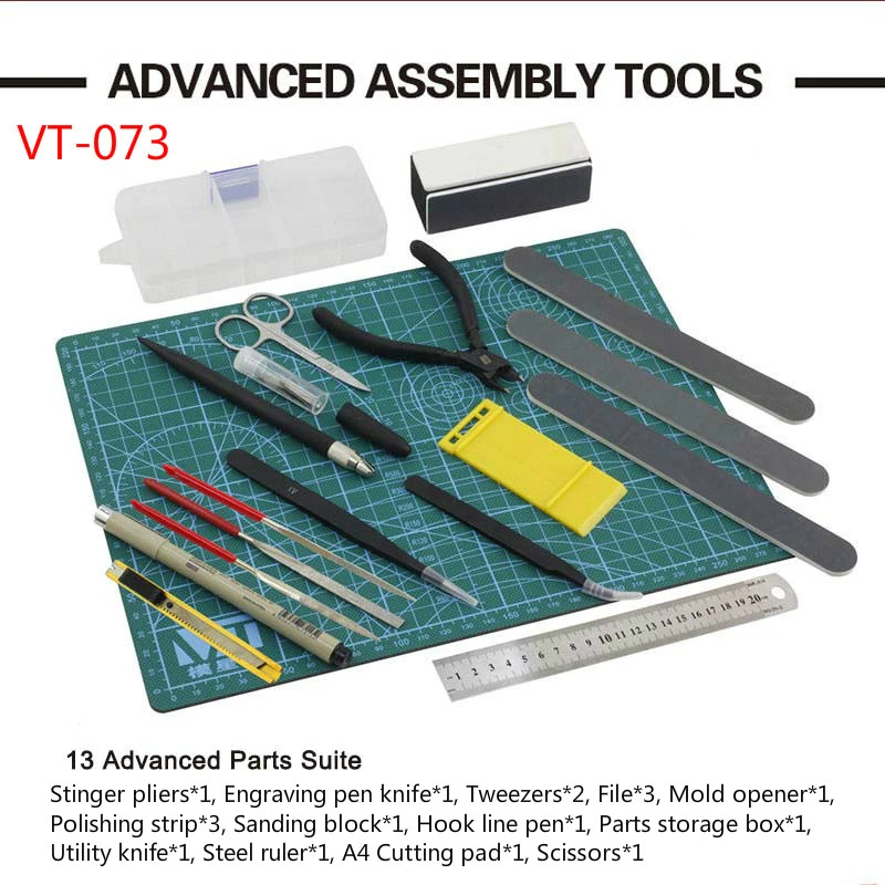 Набор инструментов для строительства модели, военная модель, аксессуары для самостоятельной шлифовки, набор инструментов для полировки, набор инструментов для сборки Gundam, набор инструментов