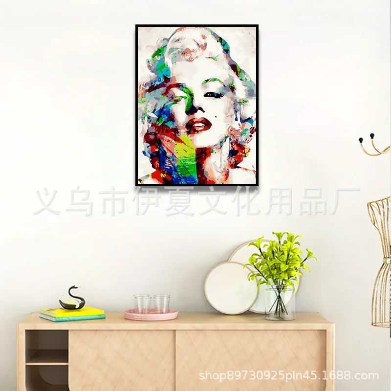 

DIY Digital Oil Painting Cross Border Hot Selling outside Customizable Decorative Painting Pure Hand-Painted Figure Painting Oil
