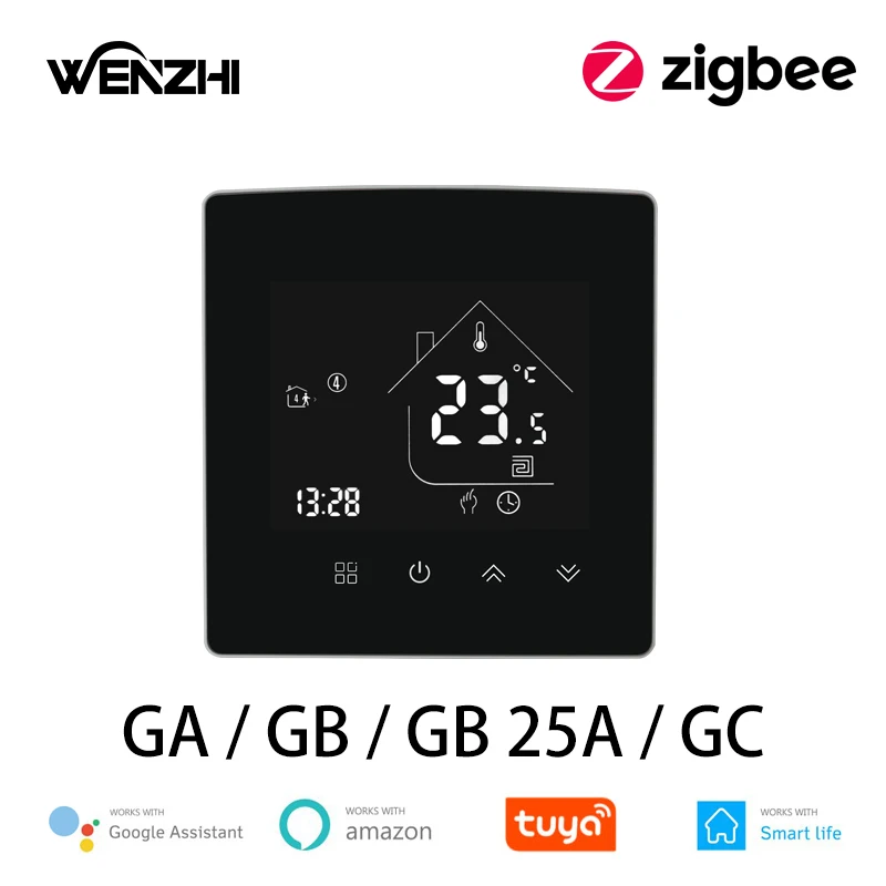 ZigBee 3.0เทอร์โมคอนโทรลเลอร์อุณหภูมิน้ำ/ทำความร้อนความร้อนหม้อไอน้ำ GA/GB/GC Smart Life Tuya alexa Google Home 1