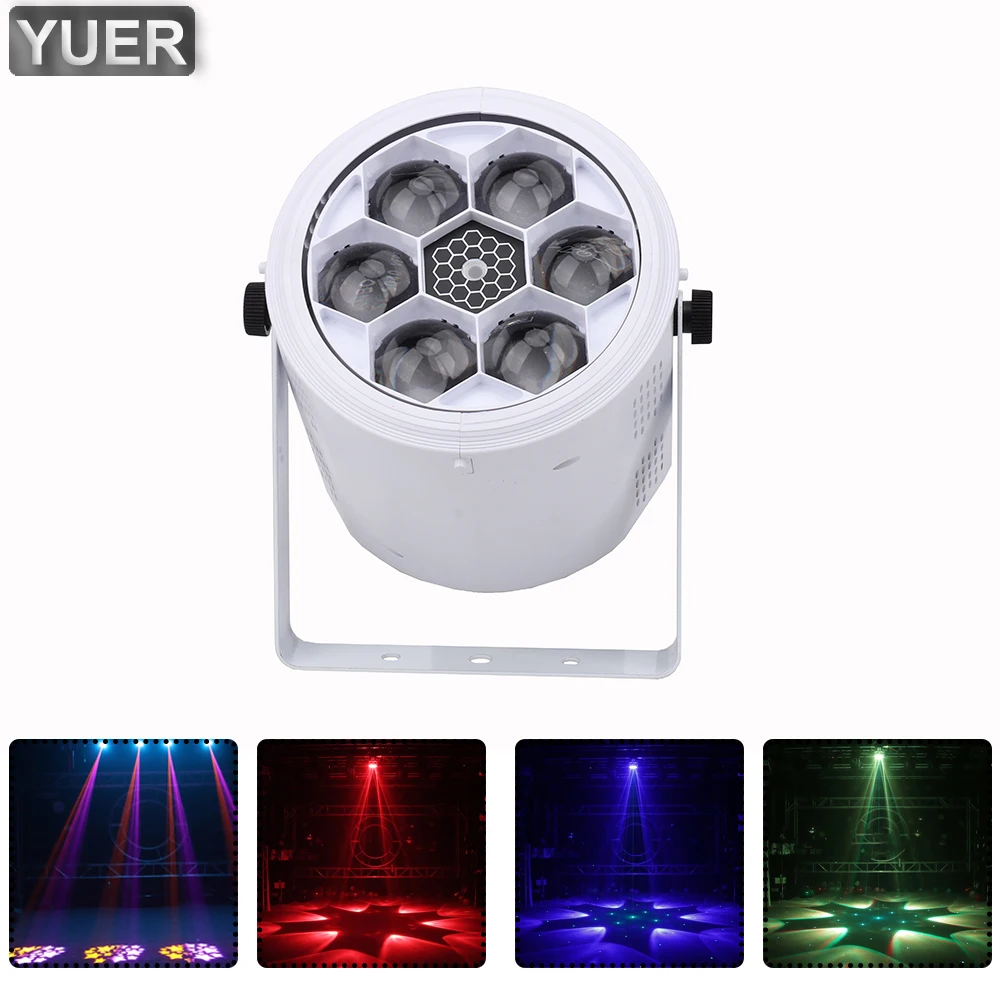 2021 Stage Effect Projector  4IN1 6X10W  Bee Eye Laser Strobe Light DMX512  Dance Floor Bar Game Party DJ Disco Music Control