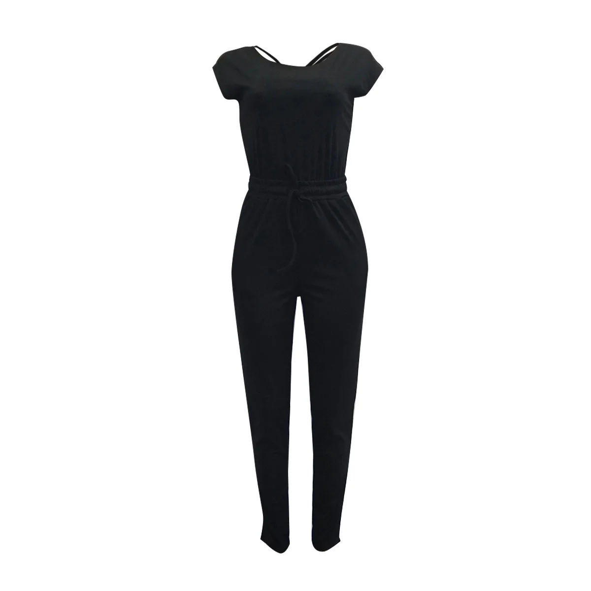 European and American women's fashion casual halter strap jumpsuit