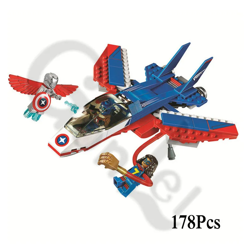 Новые Супергерои Marvel Avengers 4 подходят для MOC 76131 76124 76125 76126 фигурки для торжеств строительные блоки кирпичи игрушки подарки - Цвет: 178Pcs No Box