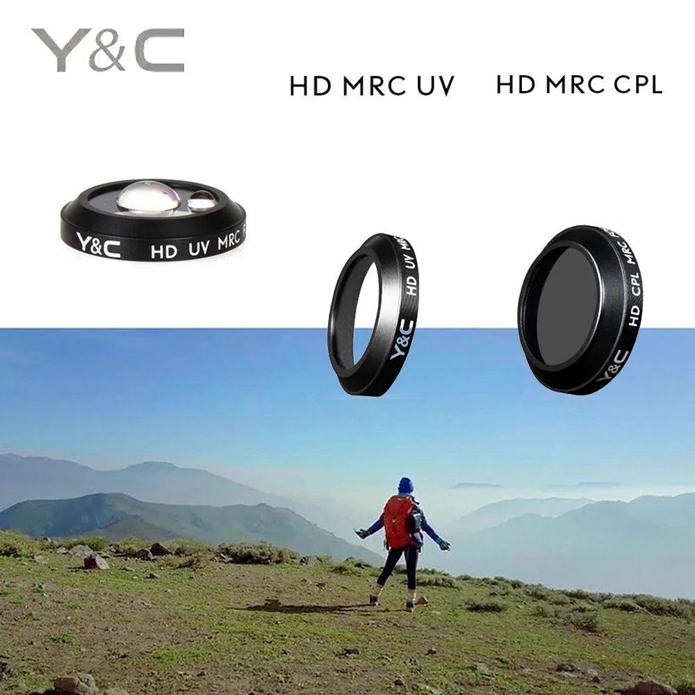 5 шт./компл. YC фильтры для объектива UV/CPL/ND4/ND8/ND16 для DJI Mavic Pro Drone аксессуары